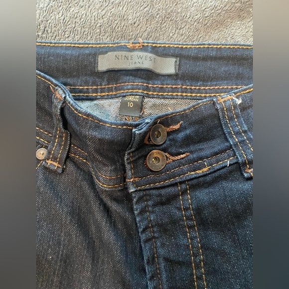 Nine West Size 10 Dark Wash Boot Cut Jeans - Picture 3 of 3